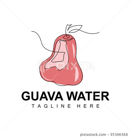 Water Guava Logo Design Vector With Line Style Fresh Fruit Market Illustration Vitamin Plant Water Guava Logo Design Vector With Line Style Fresh Fruit Market Illustration Vitamin Plant 95366368