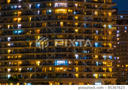 Apartment @ night view Apartment @ night view 95367625