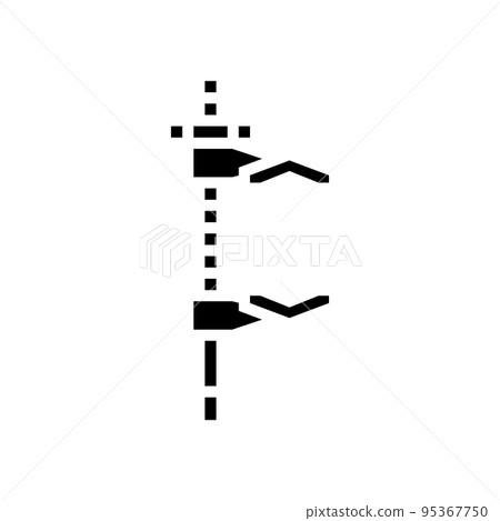 cardellini clamp glyph icon vector illustration 95367750