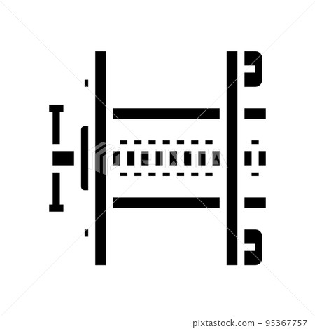 carpenter vice glyph icon vector illustration 95367757