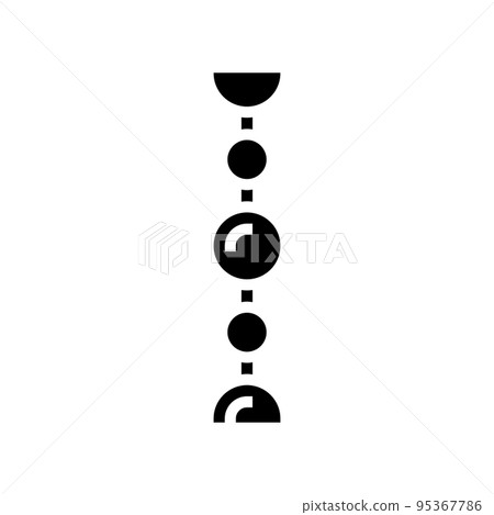 ball chain glyph icon vector illustration 95367786