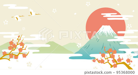 Mt. Fuji New Year's illustration 95368000