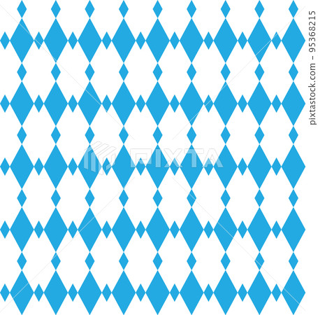 Seamless Oktoberfest and Bavarian blue geometric background. Pattern on white background. Seamless Oktoberfest and Bavarian blue geometric background. Pattern on white background. 95368215