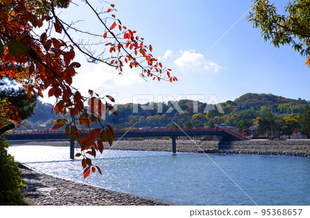 Scenery of Kyoto Uji River 95368657