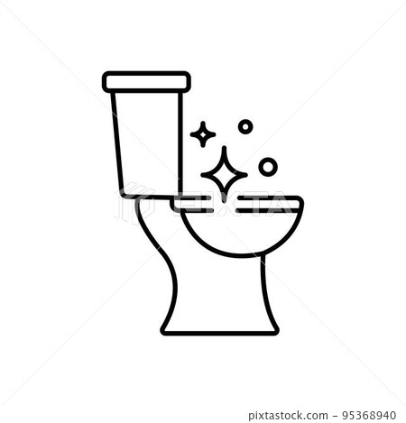 Toilet clean icon design. Toilet clean icon trendy flat style design. Vector illustration. 95368940