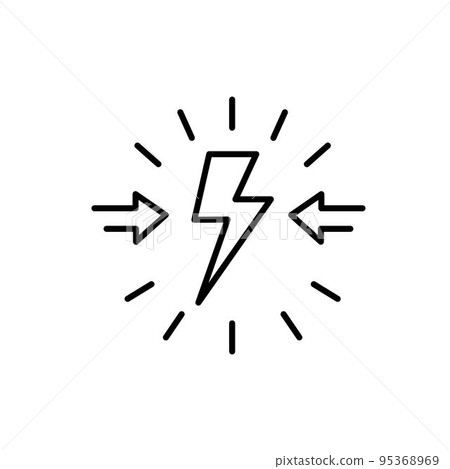 Conflict line icon, outline vector sign, linear style pictogram isolated on white. Symbol, logo illustration. Editable stroke. Pixel perfect Conflict line icon, outline vector sign, linear style pictogram isolated on white. Symbol, logo illustration. Editable stroke. Pixel perfect 95368969