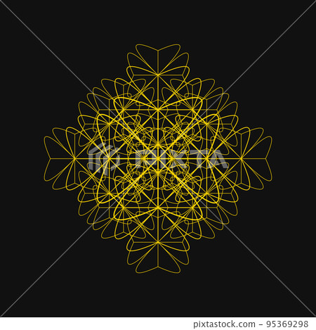 geometric pattern fractal sacred geometry colorful icon profile picture 95369298