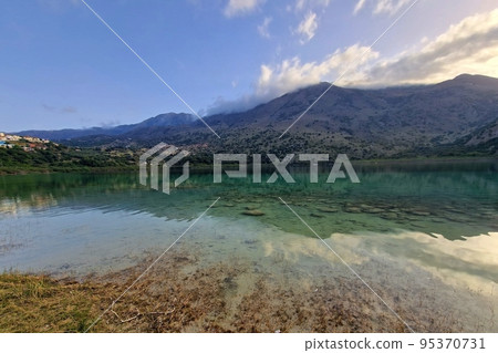 Kournas lake in Crete, Greece 95370731