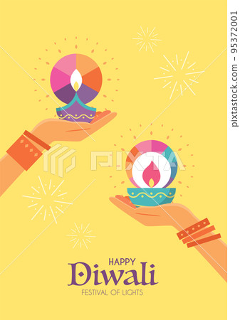 Diwali Hindu festival poster Diwali Hindu festival poster 95372001