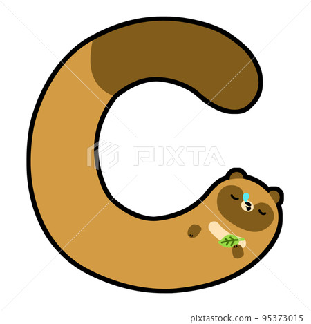 字母貉“C”字體素材 95373015