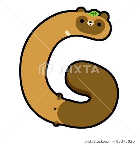 字母貉“G”字體素材 95373020