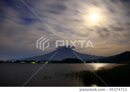 從河口湖看到的富士夜景 從河口湖看到的富士夜景 95374713