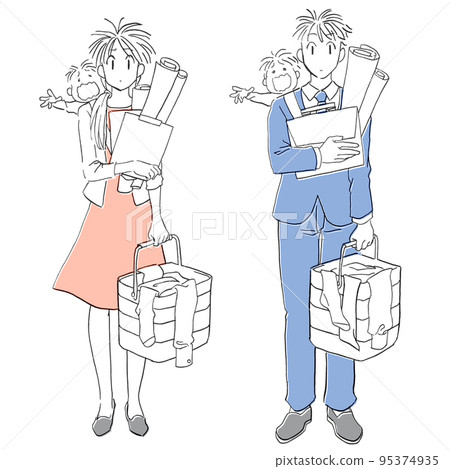 Child-rearing household Laundry Work Balance Parents Parents 95374935