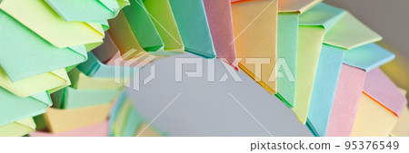 Panoramic origami background, parametric structures 95376549