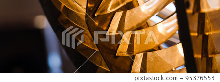Fresnel lens, abstract panoramic optical photo 95376553