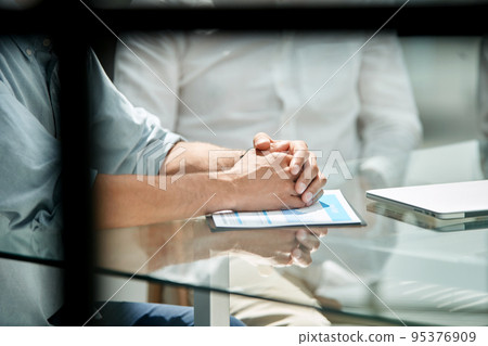 financial schedule is on the table. close-up. financial schedule is on the table. close-up. 95376909