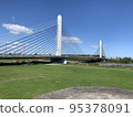 Natural landscape with big bridge 95378091