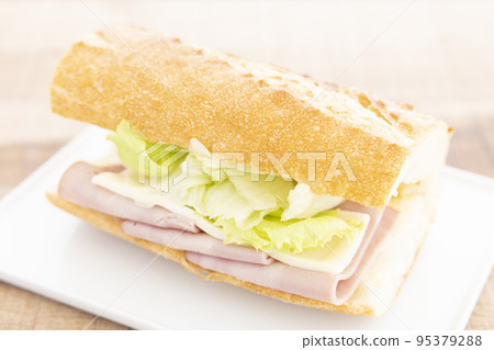 delicious baguette sandwich delicious baguette sandwich 95379288