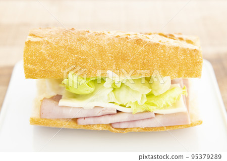 delicious baguette sandwich delicious baguette sandwich 95379289
