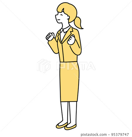 Exciting female employee 95379747