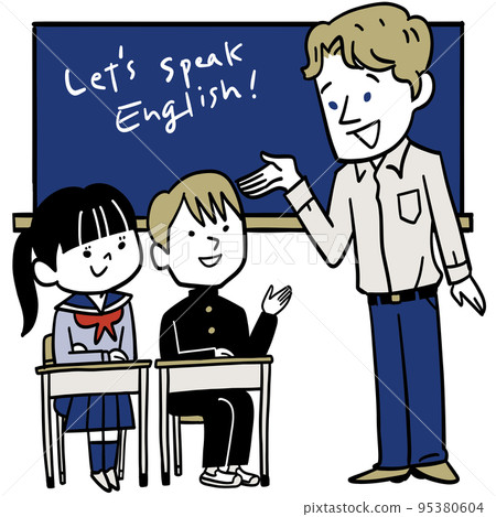 Practice speaking with the ALT in the classroom 95380604