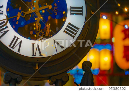Hasekura clock and illumination Hasekura clock and illumination 95380802