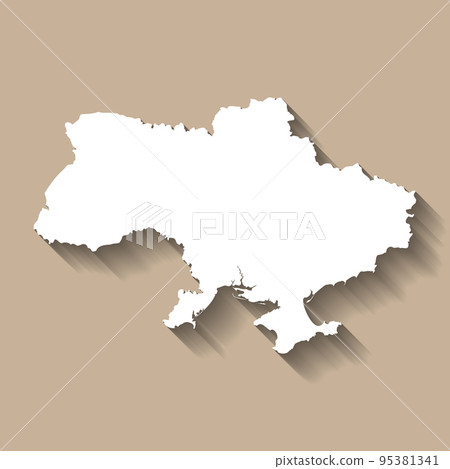 Ukraine vector country map silhouette Ukraine vector country map silhouette 95381341