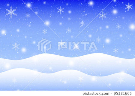 Winter background with falling snow. Christmas image. 95381665