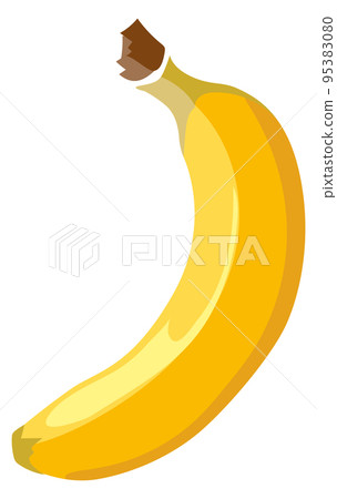 Banana icon. Yellow tropical fruit. Sweet snack Banana icon. Yellow tropical fruit. Sweet snack 95383080