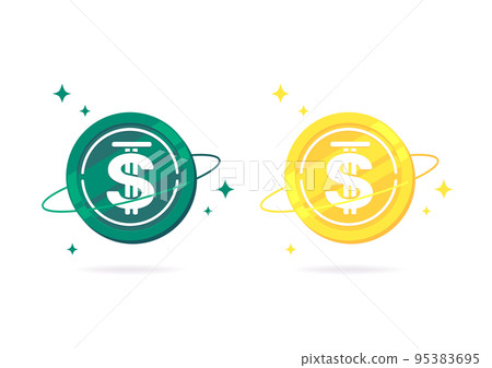 USDD flat icon isolated on white background. USDD flat icon isolated on white background. 95383695