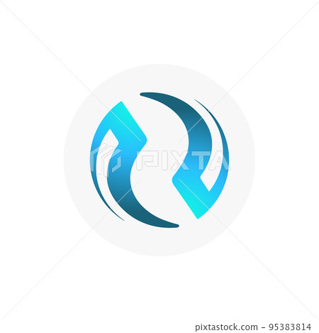 Injective Protocol (INJ) icon isolated on white background. Injective Protocol (INJ) icon isolated on white background. 95383814