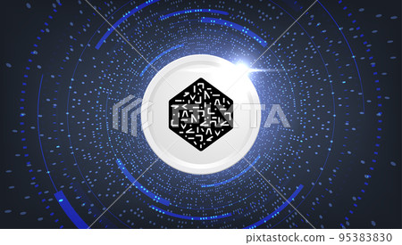 Numeraire (NMR) coin cryptocurrency concept banner background. Numeraire (NMR) coin cryptocurrency concept banner background. 95383830