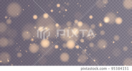 Shining bokeh isolated on transparent background. Light isolated lights. Transparent blurry shapes. Abstract light effect. Vector illustration. Shining bokeh isolated on transparent background. Light isolated lights. Transparent blurry shapes. Abstract light effect. Vector illustration. 95384151