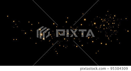 golden dust light png. Bokeh light lights effect background. Christmas glowing dust background Christmas glowing light bokeh confetti and sparkle overlay texture for your design. 95384309