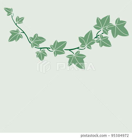 Simplicity ivy freehand drawing flat design. 95384972