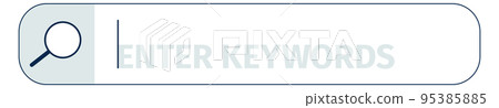 Search box. Interface element. Web page ui 95385885