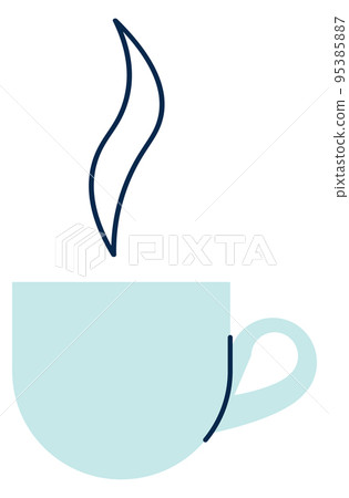 Hot drink cup icon. Coffee or tea symbol Hot drink cup icon. Coffee or tea symbol 95385887