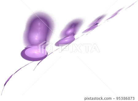 purple decorative branch of purple flowers, isolated element, decor purple decorative branch of purple flowers, isolated element, decor 95386873