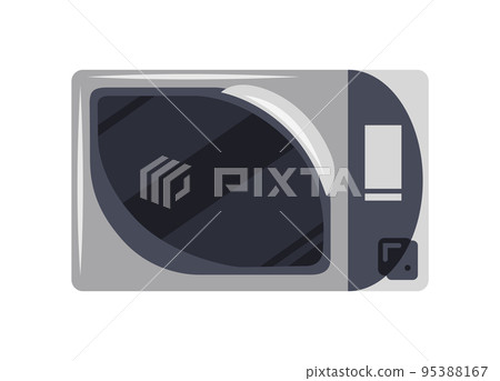 Microwave oven icon. Front view of kitchen appliances. Stylish kitchenware. Cooking equipment, electrical technology isolated on white background Microwave oven icon. Front view of kitchen appliances. Stylish kitchenware. Cooking equipment, electrical technology isolated on white background 95388167