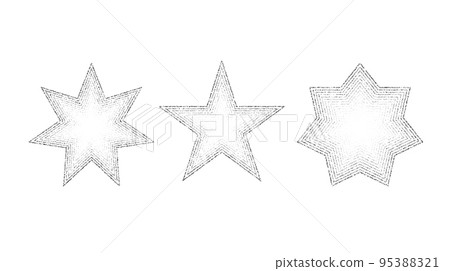 Dotted grain stars set. Black stippled shapes collection. Various noise textured asterisks. Different halftone dot work stellar forms. Vector stochastic Dotted grain stars set. Black stippled shapes collection. Various noise textured asterisks. Different halftone dot work stellar forms. Vector stochastic 95388321