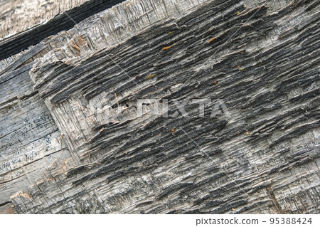 The texture of old plywood. The background is made The texture of old plywood. The background is made 95388424
