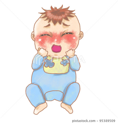 寶寶煩咳淺藍色衣服 寶寶煩咳淺藍色衣服 95389509