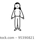 一位工作的家庭主婦 95390821