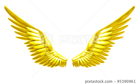 帶面具羽翼鳥金的翅膀 95390961