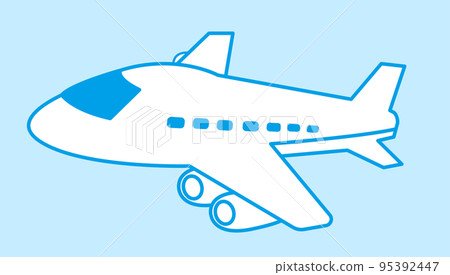 一架飛機的插圖 一架飛機的插圖 95392447