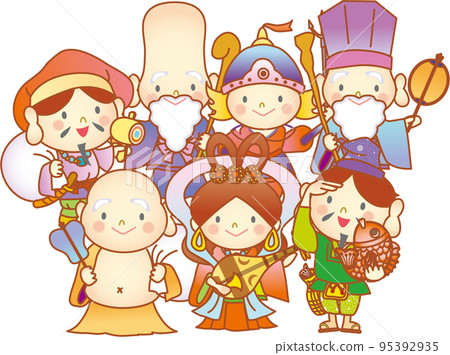 可愛的七福神_可一一編輯 可愛的七福神_可一一編輯 95392935