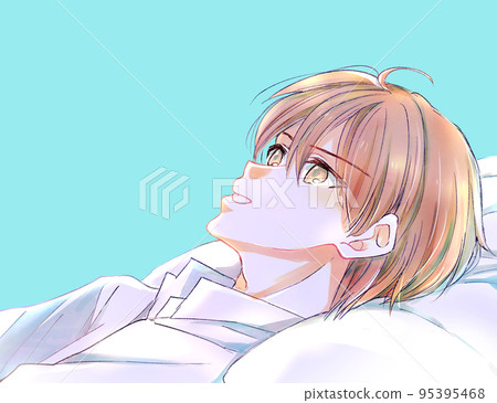 man lying supine 95395468