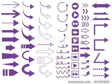 arrow set purple 95395609