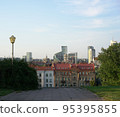 View on city center and Pamenkalnio street from Tauras Hill in Vilnius, Lithuania 95395855
