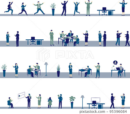 Business scene material collection 95396084